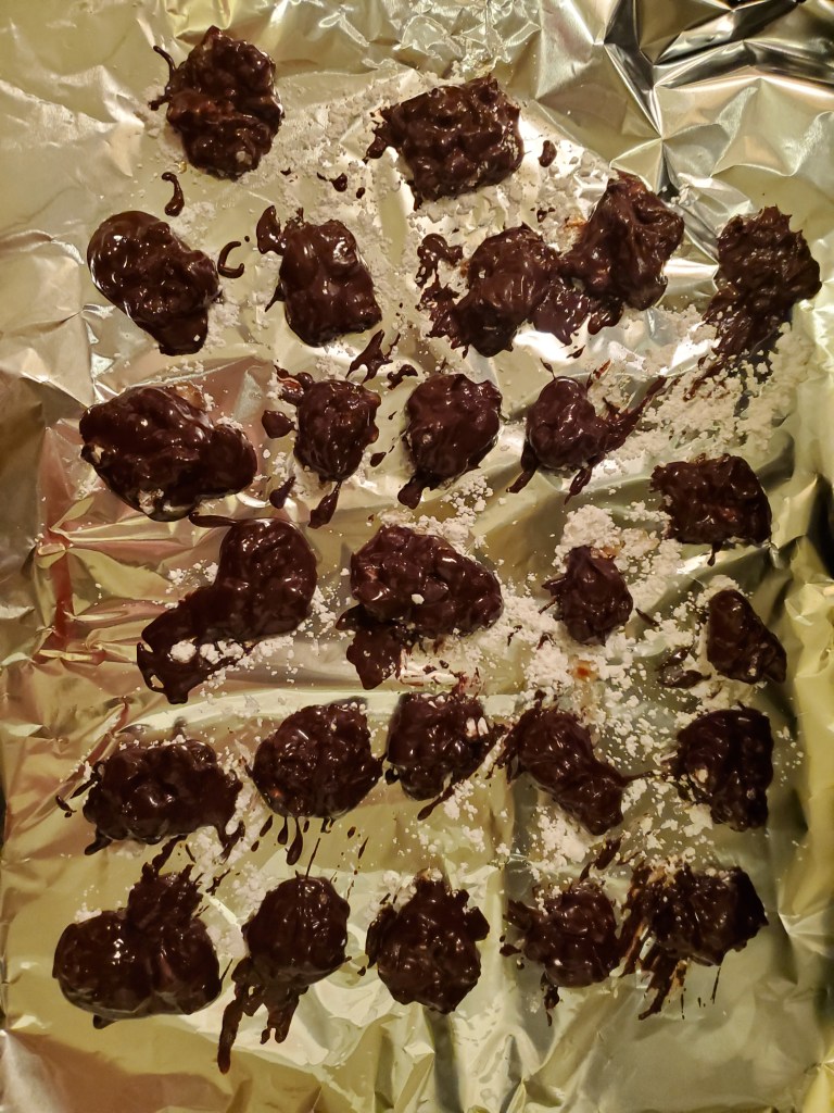 chocolate covered nut clusters